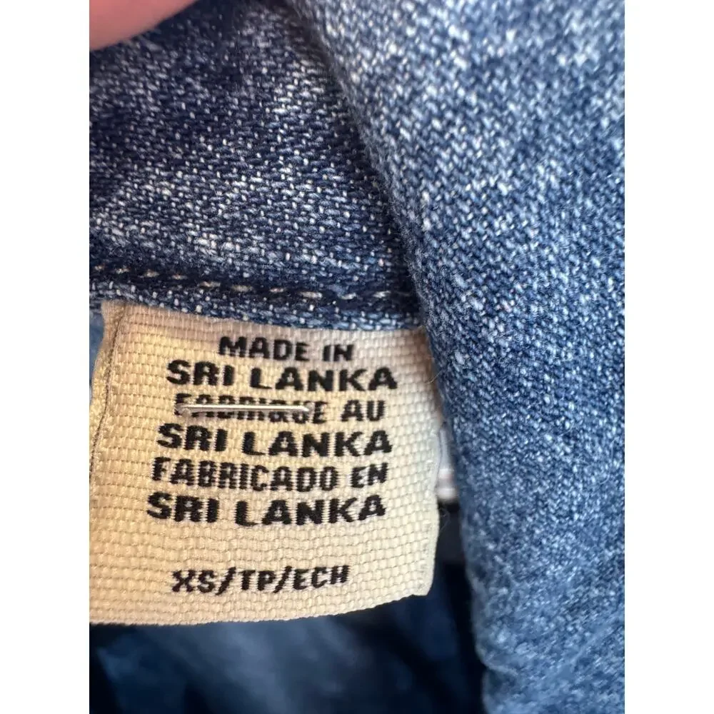 Levis Y2K Denim Dress XS EUC Button Front - Picture 7 of 8